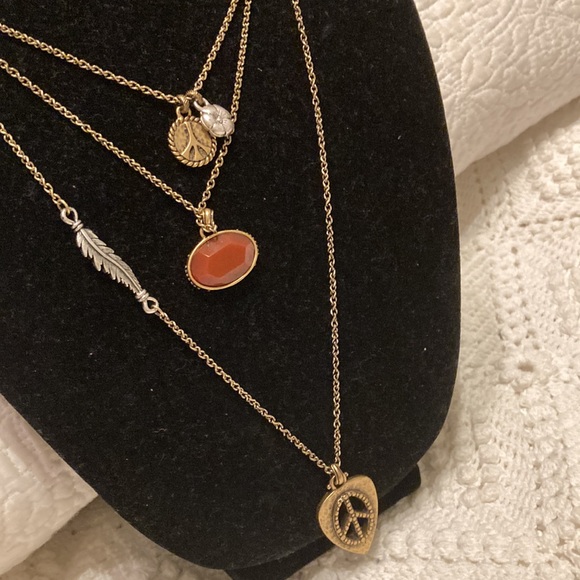 Jewelry - Gold Layered Necklace with Charms